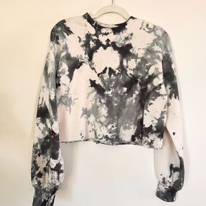 Hand dyed H&M crop sweater size L